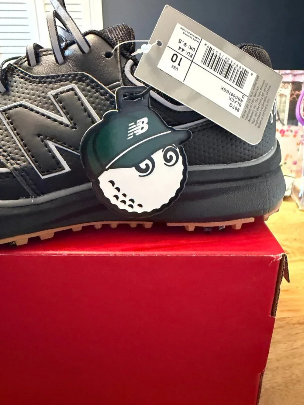 NWT Malbon Golf New Balance Men’s Golf Sneaker 997G Black Drop 10D Medium